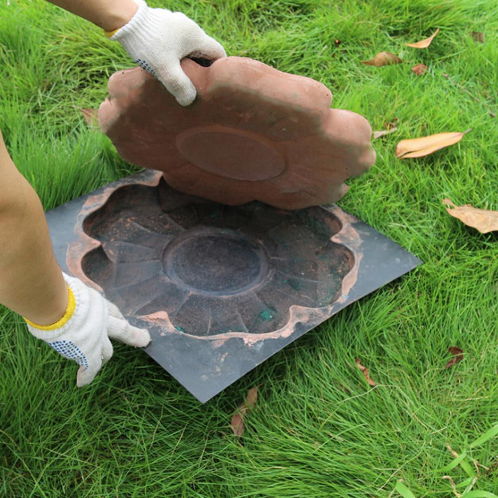 Matrita pavaj beton forma floare | Turnare dale decorative pentru curte si alei | Reutilizabila si usor de folosit in gradina DIY