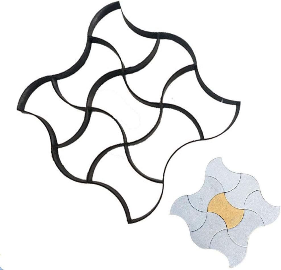 Matrita pavaj beton Model 1 – 49x49 cm | Forma neregulata piatra naturala | Turnare decorativa pentru curte si gradina DIY