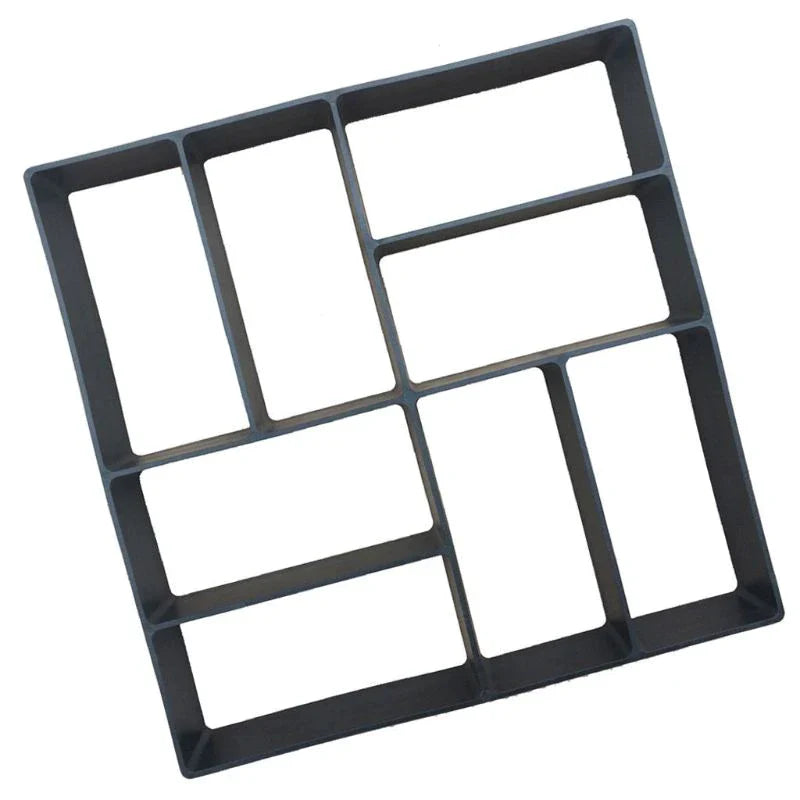 Matrita pavaj beton Model 1 – 30x30 cm | Forma clasica dale patratoase | Reutilizabila pentru alei si curte DIY