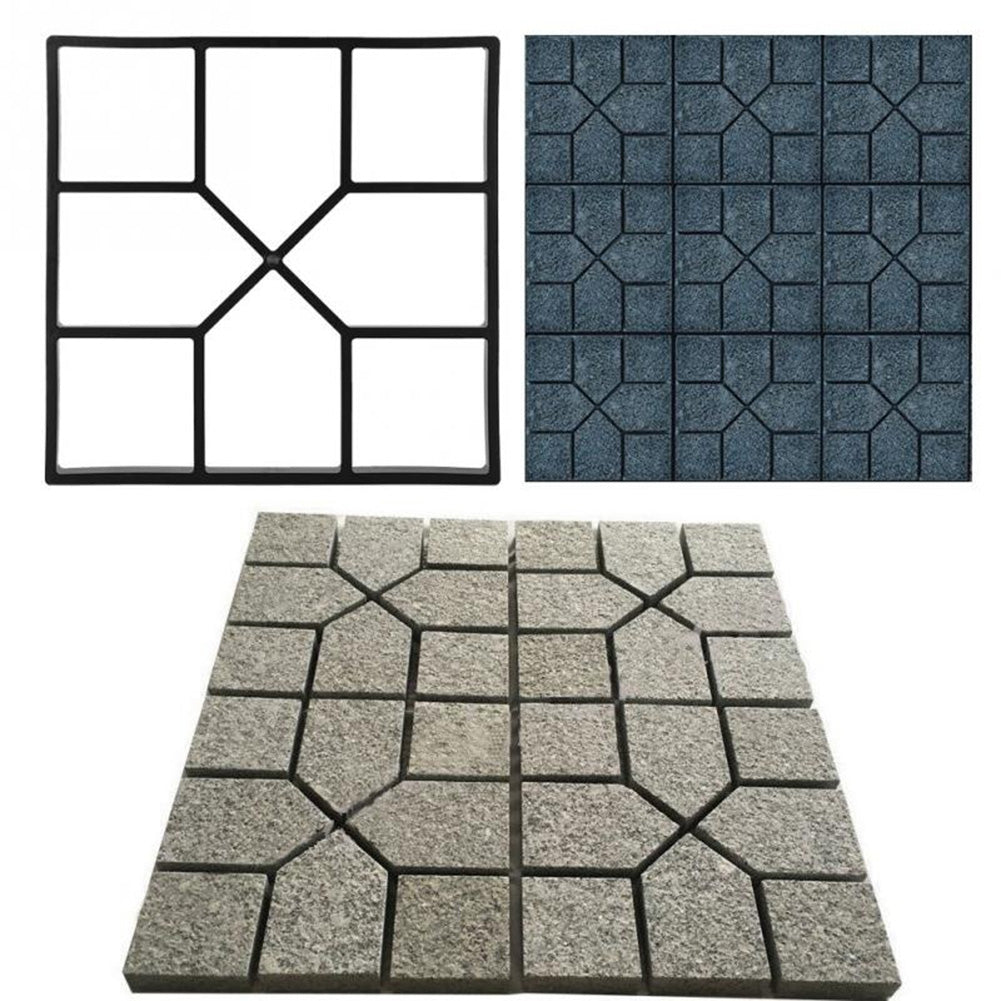 Matrita pavaj beton Model 4 – 45x40 cm | Forma decorativa mixtă dale design natural | Ideal pentru proiecte DIY gradina