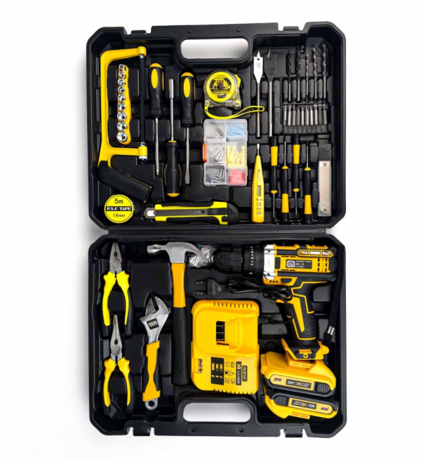 Autofiletanta electrica cu accesorii complete | Trusa profesionala de scule pentru reparatii si bricolaj | Cu valiza transport