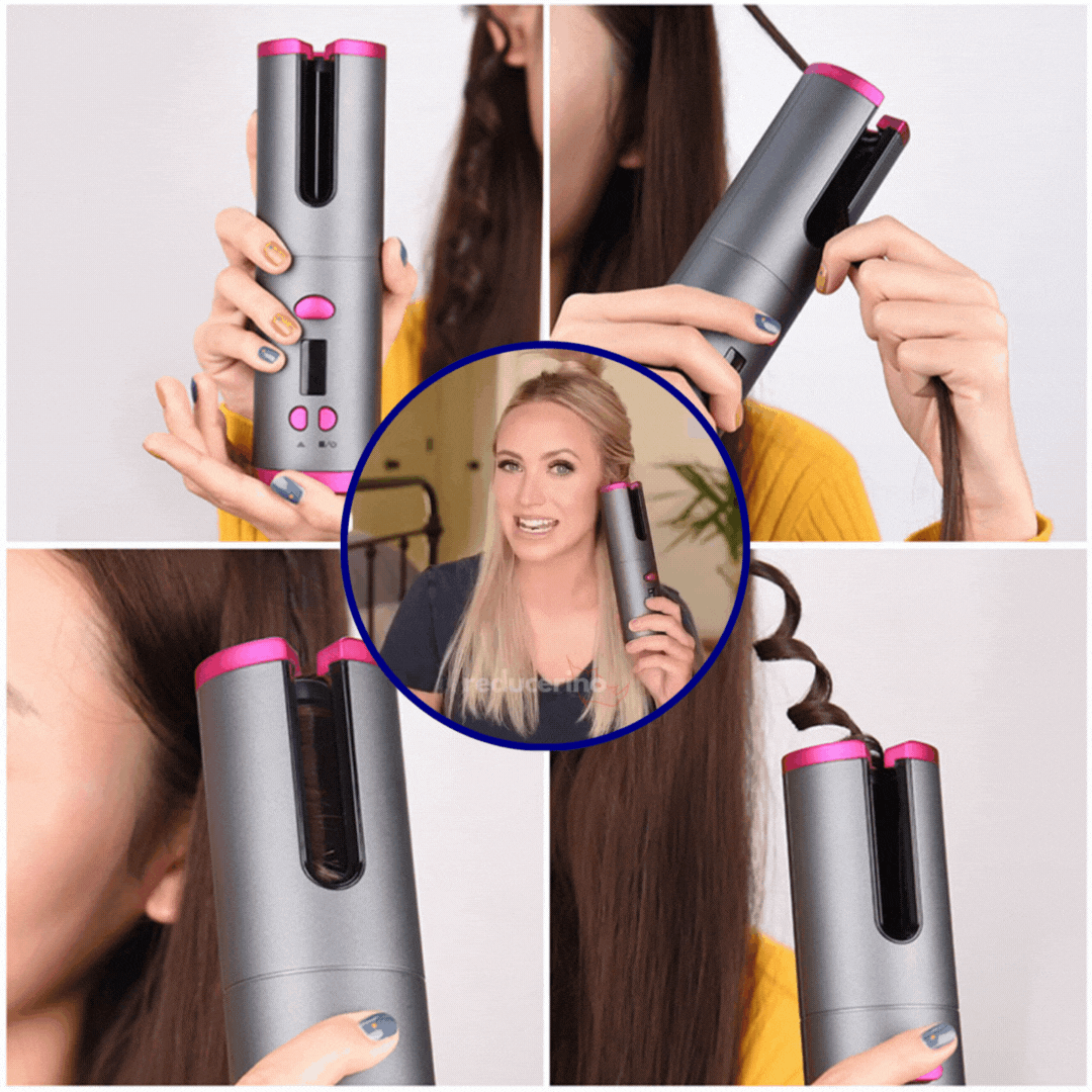 Ondulator automat CurlyHeat pentru bucle perfecte rapid si usor | Design ergonomic, incalzire rapida | Styling profesional acasa