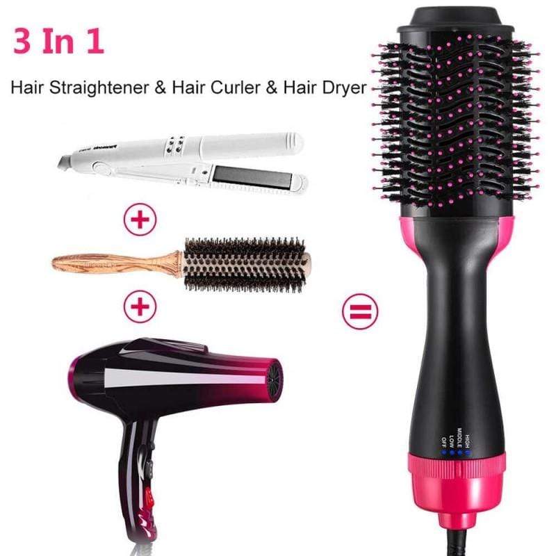Perie electrica fixa StyssiPro 3in1 pentru uscare si volum | 3 trepte caldura, putere 1000W | Coafare rapida, design ergonomic si eficient