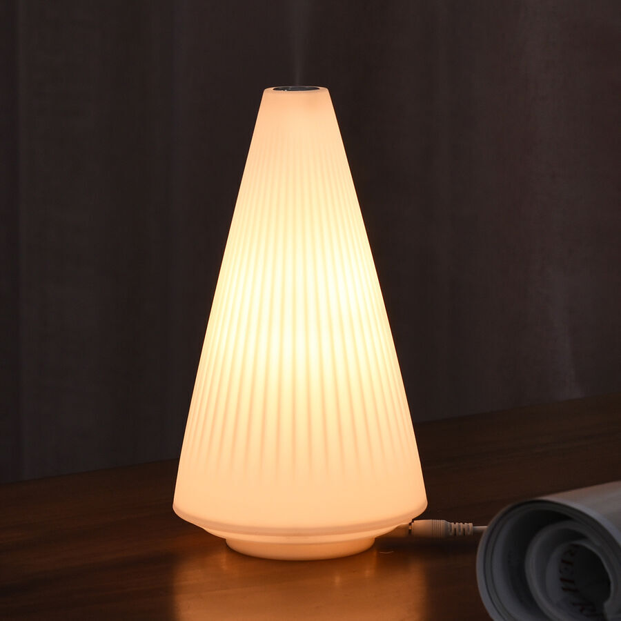 Umidificator LOUVER cu lampa integrata si control tactil | Design modern, silentios si usor de folosit | Ideal pentru casa si birou, 500ml
