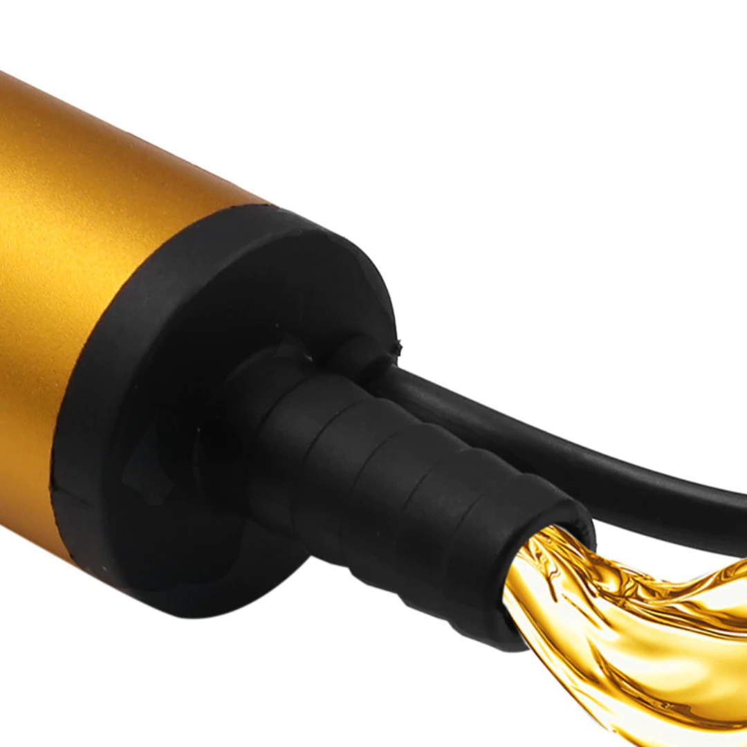 Pompa transfer lichide, combustibil sau uleiuri, putere 12L/minut, 12V, diametru 16mm, 8500 RPM