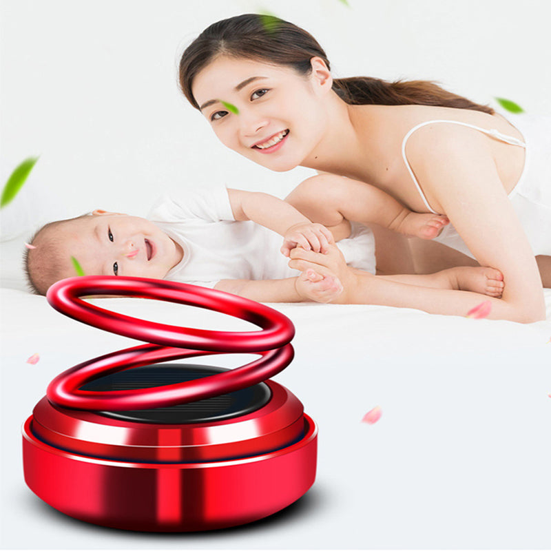 Odorizant anti-tutun pentru casa si masina, rotativ cu energie solara | Prospetime continua, design eco si portabil | Ideal pentru spatii inchise