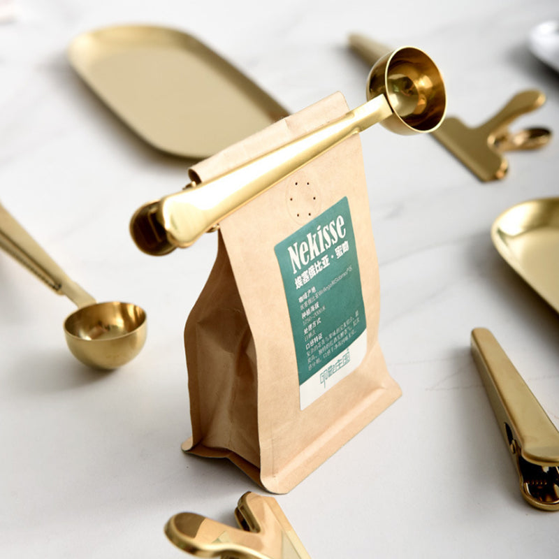 Lingura dozare cafea si alimente cu clema integrata | Usor de folosit si depozitat | Material durabil, design practic pentru bucatarie