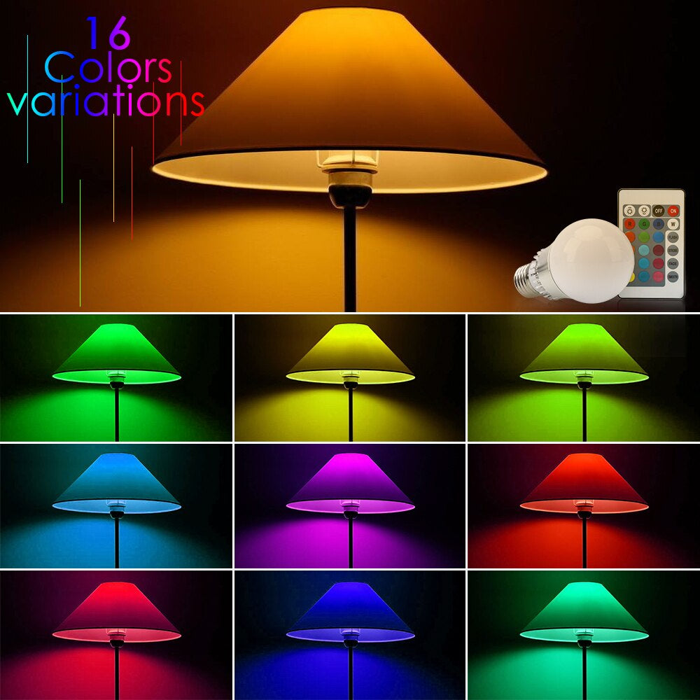 Bec cu LED, multitudine de culori, 9W, 1000 lm