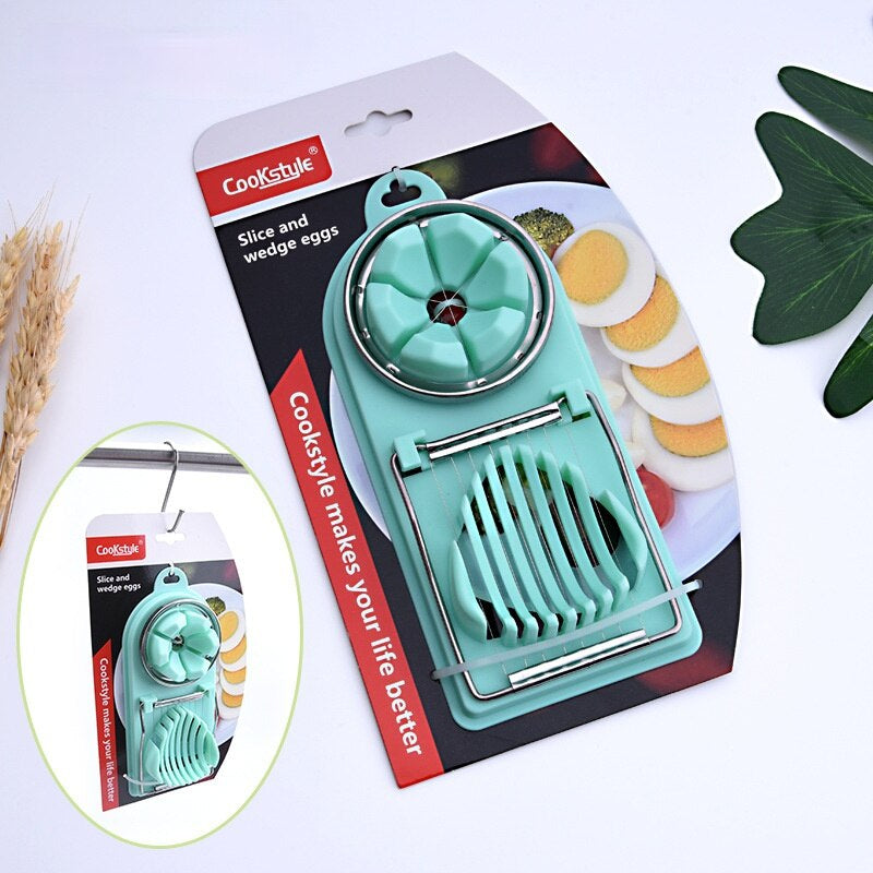 Cutit feliator multifunctional pentru taiat oua fierte si diferite legume si fructe