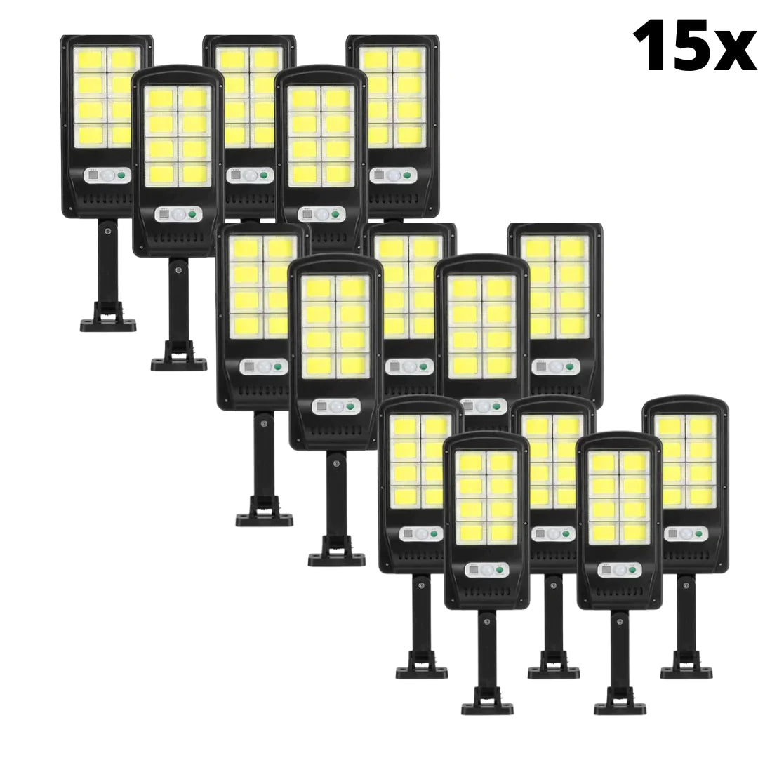 SET Lampa cu incarcare solara 90W, 160 LED-uri COB si telecomanda LP-0049