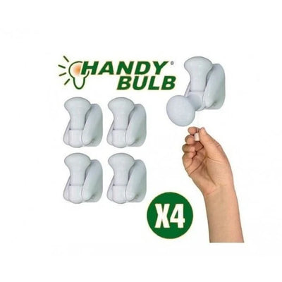 Set 4 becuri LED fara fir portabile si reincarcabile | Iluminat flexibil pentru interior si exterior | Usor de montat si transportat