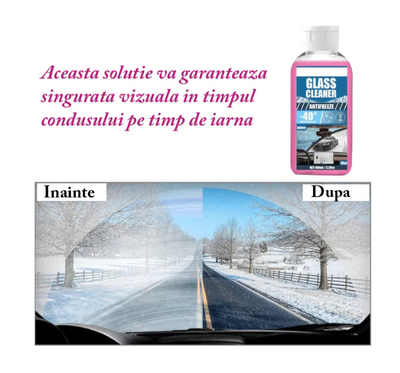 Antigel pentru parbriz auto, scapa de gheata intr-o secunda, pana la -40 grade, 100ML