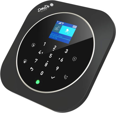 Sistem alarma GSM wireless pentru casa cu WiFi, aplicatie iOS/Android Tuya | RFID, ecran LCD tactil, tastatura, frecventa 433MHz, 11 limbi