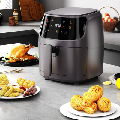 Friteuza Silver Crest, 2400W cu aer cald AirFryer, 8L