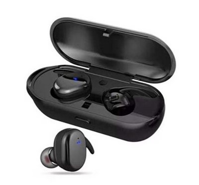 Casti wireless TWS-4 cu control tactil Bluetooth | Sunet clar, design negru ergonomic | Conectare rapida, autonomie mare, ideale pentru apeluri si muzica