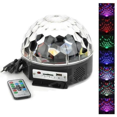 Glob Disco Magic, LED-uri RGB, MP3 Player, Difuzor, USB/Card SD