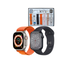 Set 2 Smartwatch Bluetooth WS-L9 pentru El si Ea de 49 mm cu 7 curele disponibile si 2 carcase