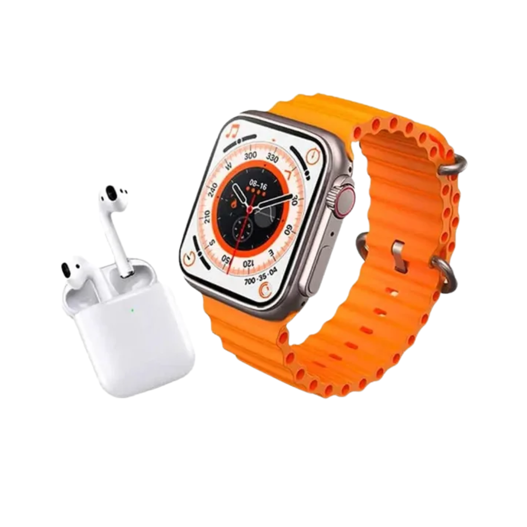 SET Casti Wireless si Ceas Smart Watch, Bratara Fitnes, variante culori