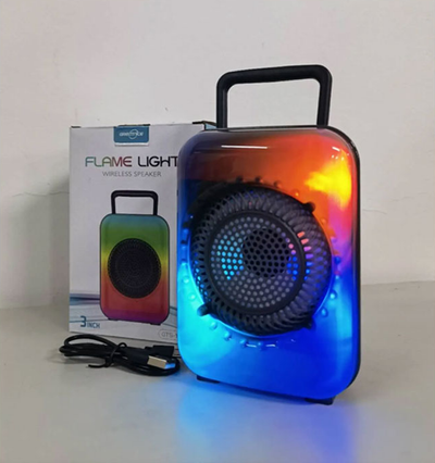 Boxa Bluetooth Wireless Flame Light cu Lumina Flacara