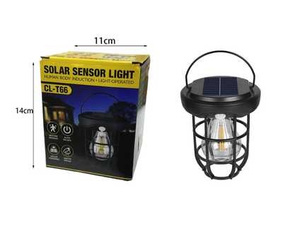 Lampa solara tip felinar, portabila cu 3 led COB