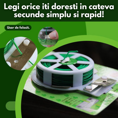 1+1 CADOU: Sarmultita pentru legat cu dispozitiv de taiere, lungimea de 50m/rola, GardenTOP
