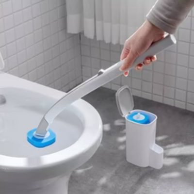Perie de curatat toaleta ToiletBrush cu 16 odorizante incluse | Igiena eficienta si parfumata | Design ergonomic, usor de folosit si depozitat