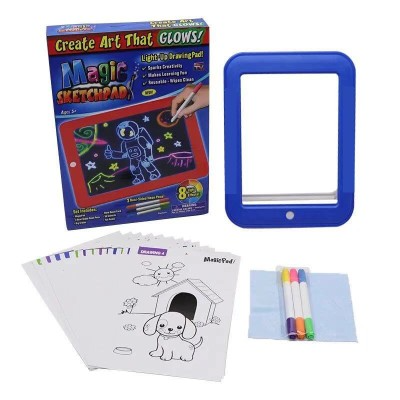 Tableta desen Magic Pad cu 8 efecte luminoase | Distractie creativa pentru copii | Design portabil si usor de folosit