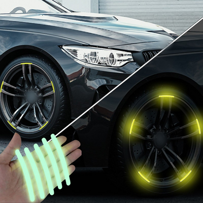 Set 20 benzi reflectorizante autoadezive 10cm | Diferite culori pentru vizibilitate sporita | Usor de aplicat, rezistente si durabile