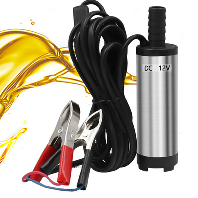 Pompa transfer lichide, combustibil sau uleiuri, putere 12L/minut, 12V, diametru 16mm, 8500 RPM