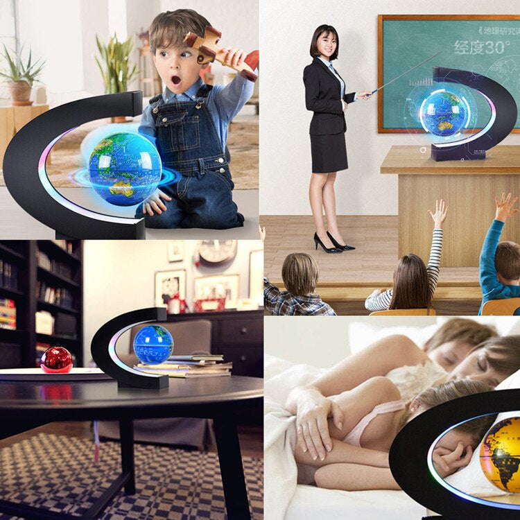 Decoratiune glob magnetic plutitor GlobeLight