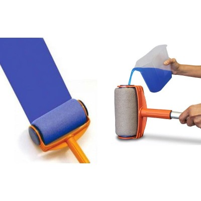 Trafalet cu rezervor, maner extensibil, rola pentru muchii si vas pentru umplere