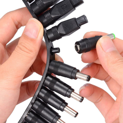 Set universal 34 mufe alimentare pentru incarcatoare laptop DC & AC | Compatibil cu majoritatea modelelor | Usor de folosit si schimbat