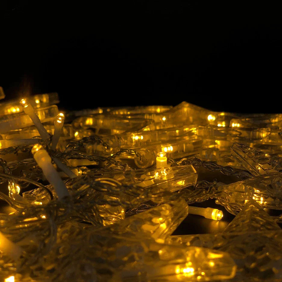 Instalatie craciun, perdea luminoasa cu diferite forme, 3.5M Lungime