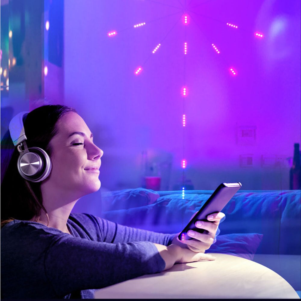 Lumini LED tip artificii inteligente, RGB, muzica, telecomanda