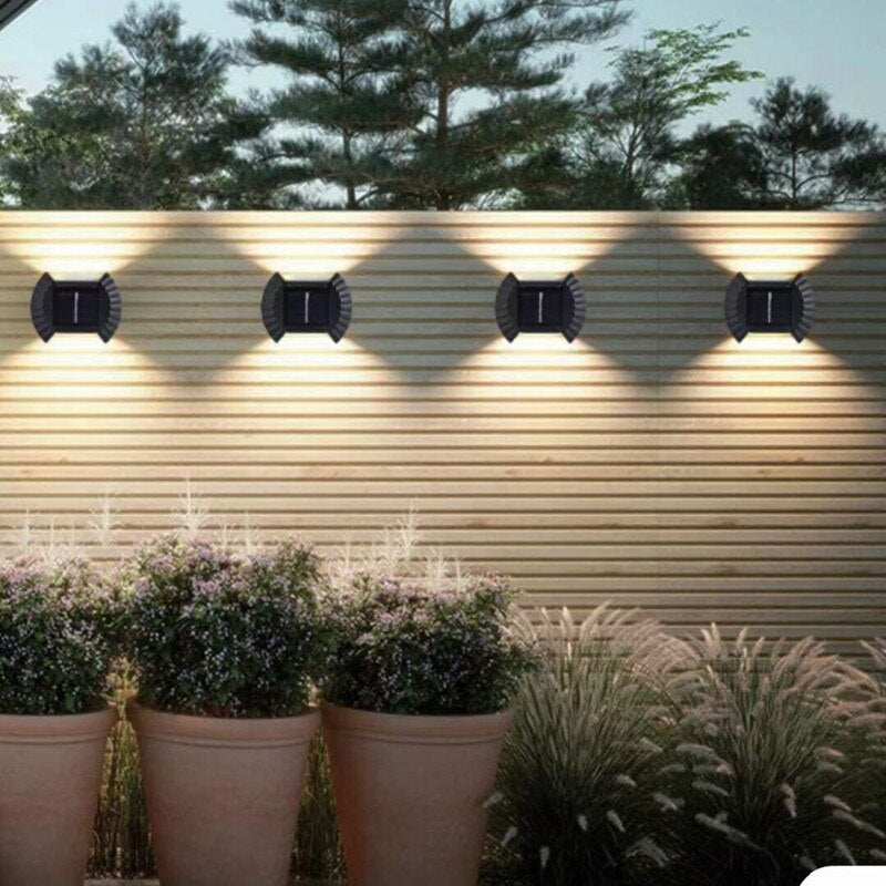 SET 2x Lampa solara de perete SolarWall
