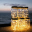 Lampa solara decorativa, tip borcan, cu incarcare solara si iluminare tip LED