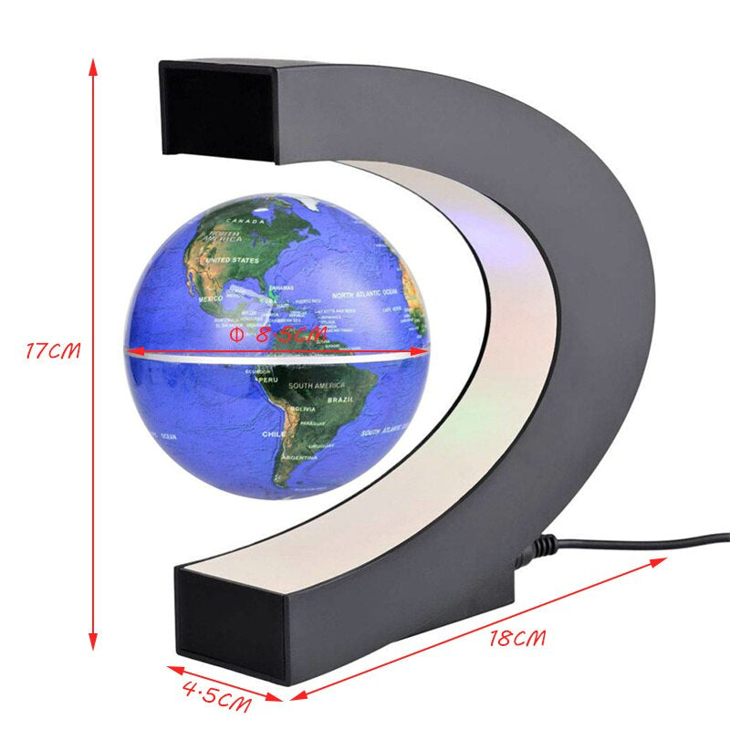 Decoratiune glob magnetic plutitor GlobeLight