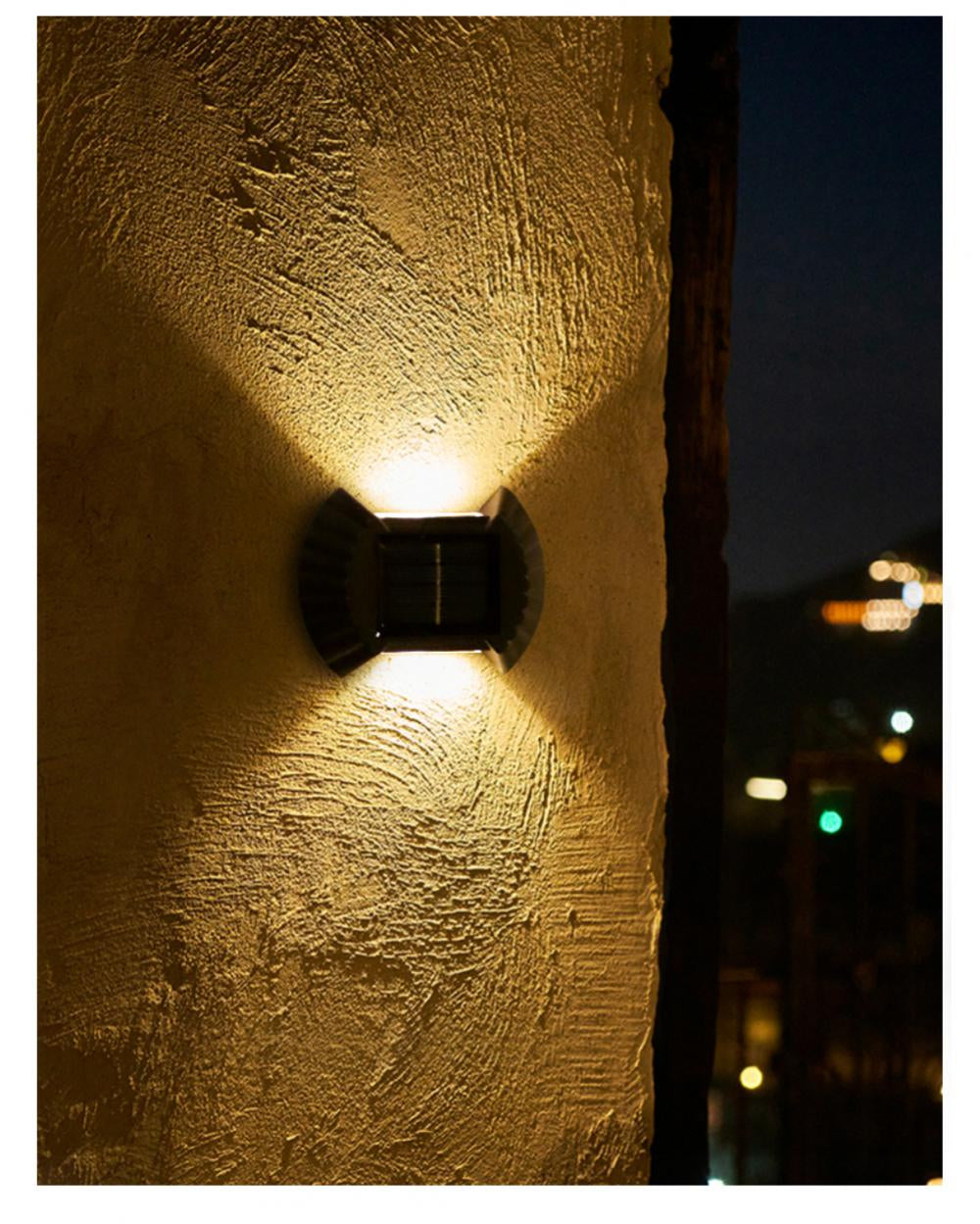SET 2x Lampa solara de perete SolarWall