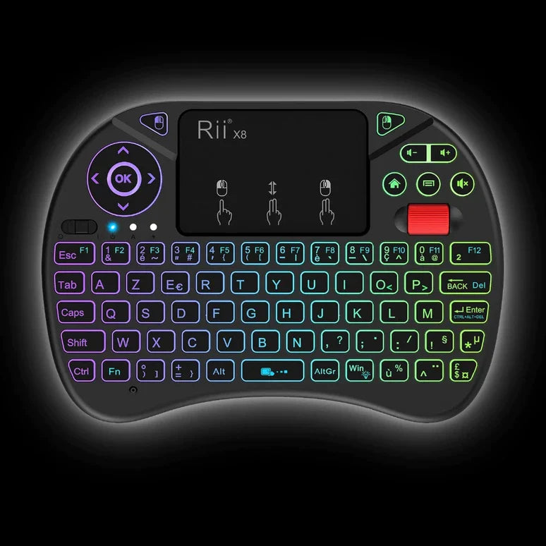 Tastatura mini wireless 3 in 1 compatibila Smart TV | Control usor si rapid | Design compact, ergonomic si portabil