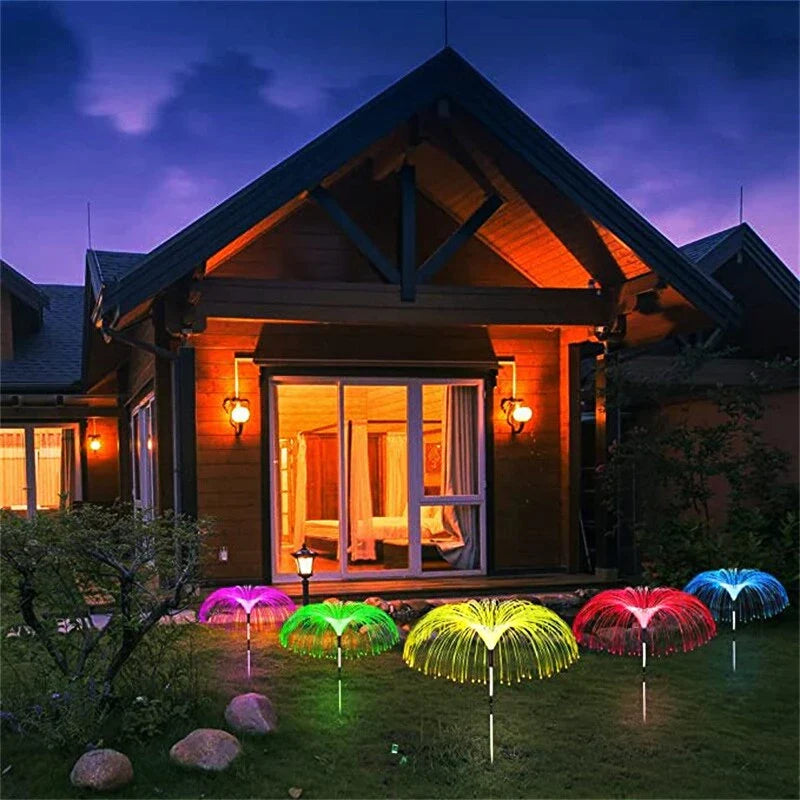 Super PACHET: SET 4x Lumini solare pentru trepte + SET 2x Lampa palmier RGB
