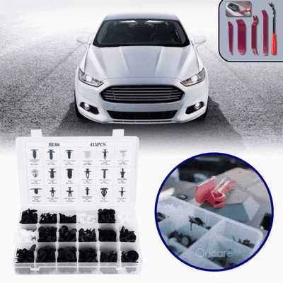 PROMOTIE: Trusa auto cu 415 cleme + Set chei demontare