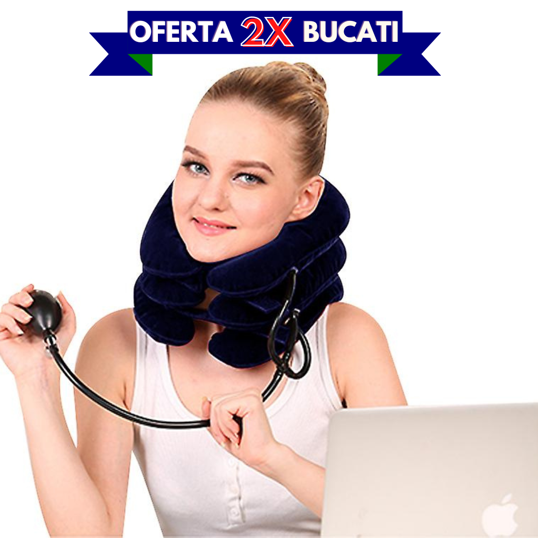 Perna gonflabila pentru relaxarea gatului ChiroPillow
