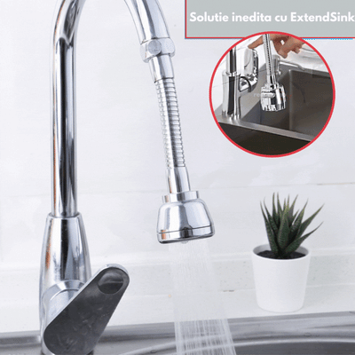 Furtun de chiuveta rotativ cu duza ExtendSink