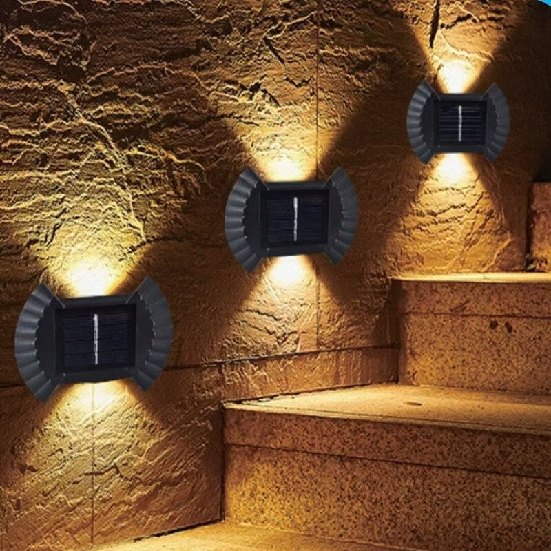 SET 2x Lampa solara de perete SolarWall