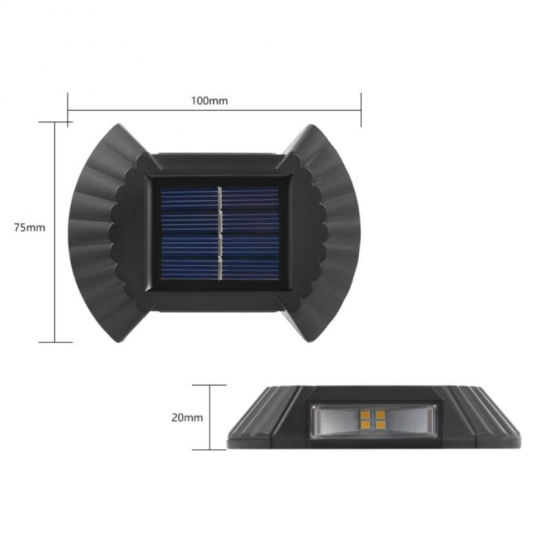 SET 2x Lampa solara de perete SolarWall