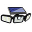 Proiector solar LED cu 3 capete LP-0008