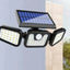 Proiector solar LED cu 3 capete LP-0008