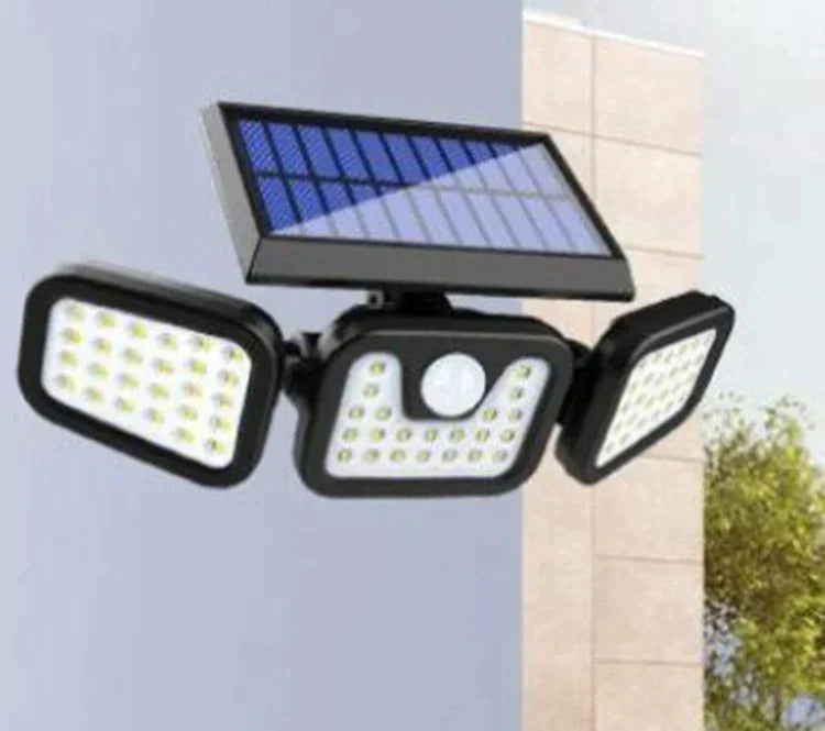 Proiector solar LED cu 3 capete LP-0008