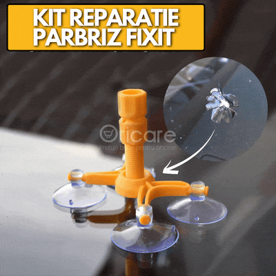 Kit reparare parbriz auto | Solutie completa pentru fisuri si zgarieturi | Usor de folosit, eficient si rapid, ideal pentru acasa si service