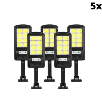 SET Lampa cu incarcare solara 90W, 160 LED-uri COB si telecomanda LP-0049